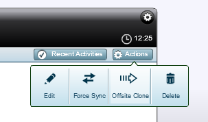 Offsite Clone Button