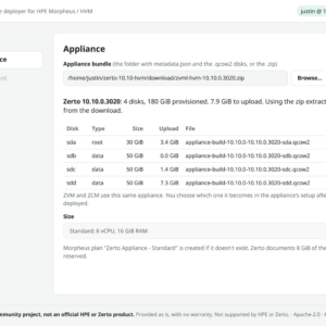 zDeploy: a one-binary wizard for deploying the Zerto appliance on HPE HVM