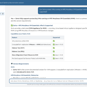 chat.jpaul.me: Ask Zerto, HPE Morpheus, and OpsRamp Questions From a Browser